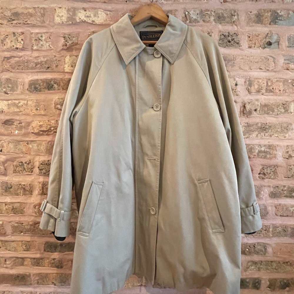 Pendleton trench coat/removable lining ****EUC***